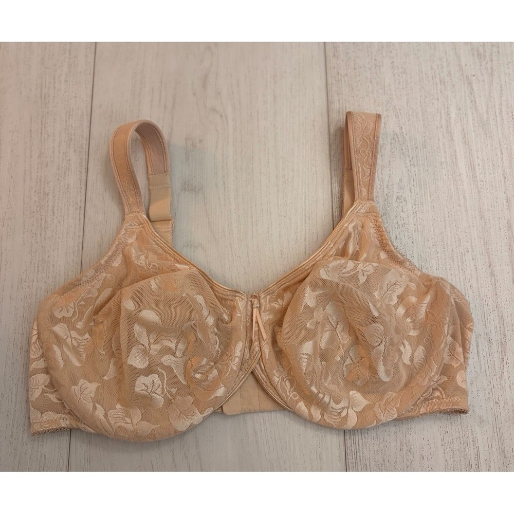Wacoal Awareness Bra Sz 40D Underwired Unlined Full Coverage 85567 Nude